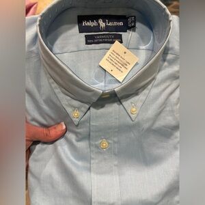 NEW NWT SIZE Polo Ralph Lauren Light Blue Dress Shirt 16-34